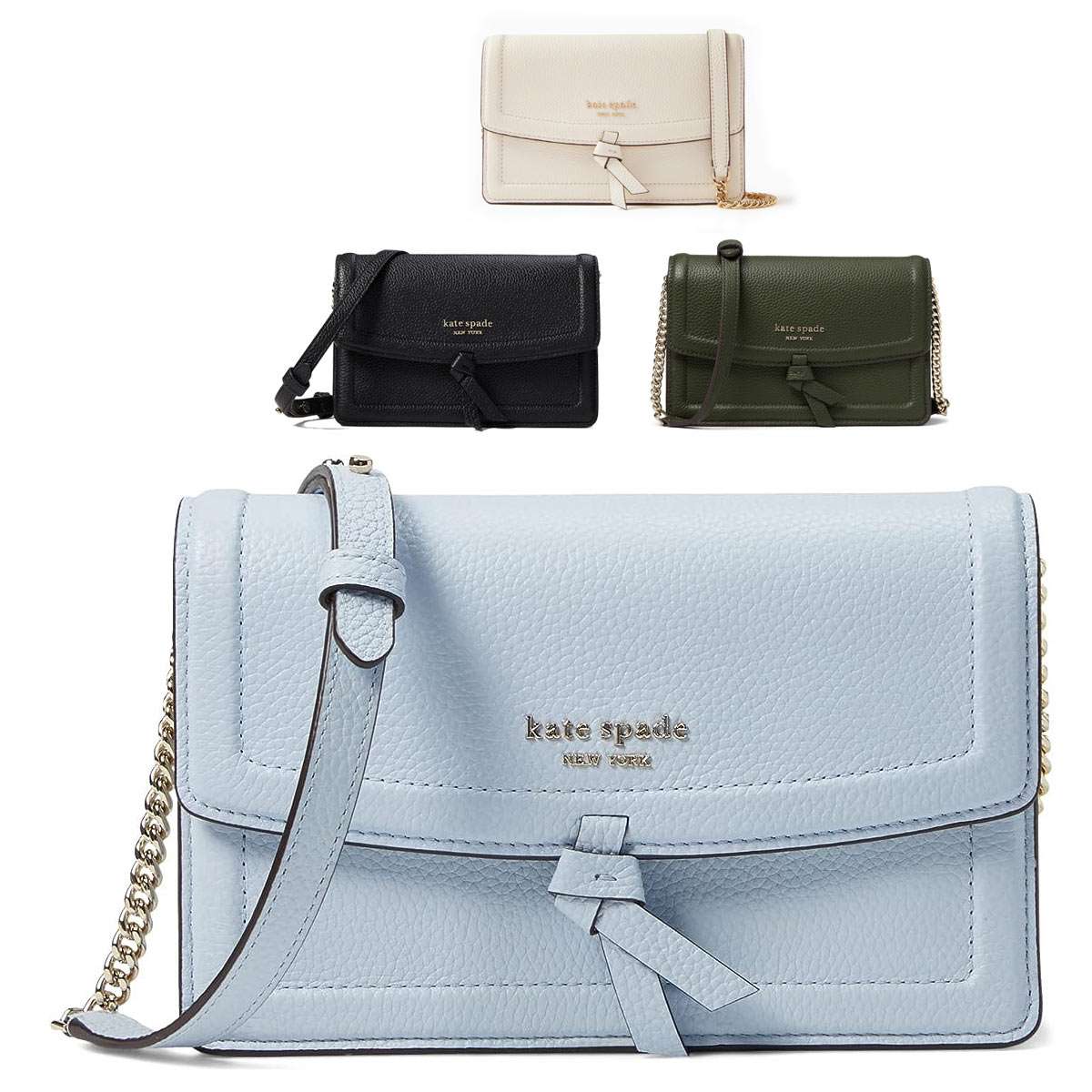 ノットフラップクロスボディ　kate spade