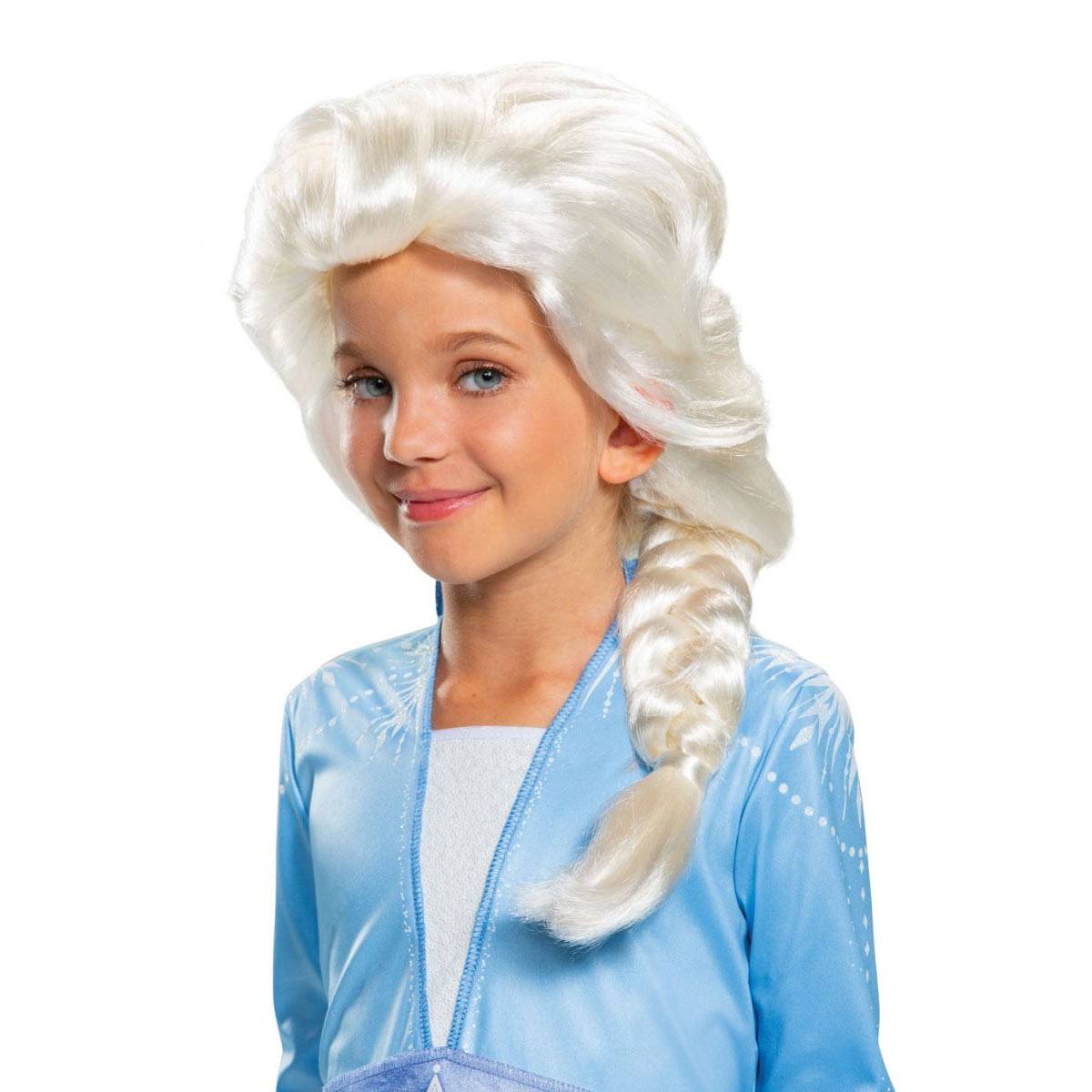 送料無料 アナと雪の女王 2 エルサ ウイッグ かつら アナ雪 キッズ コスプレ 衣装 仮装 コスチューム Frozen 2