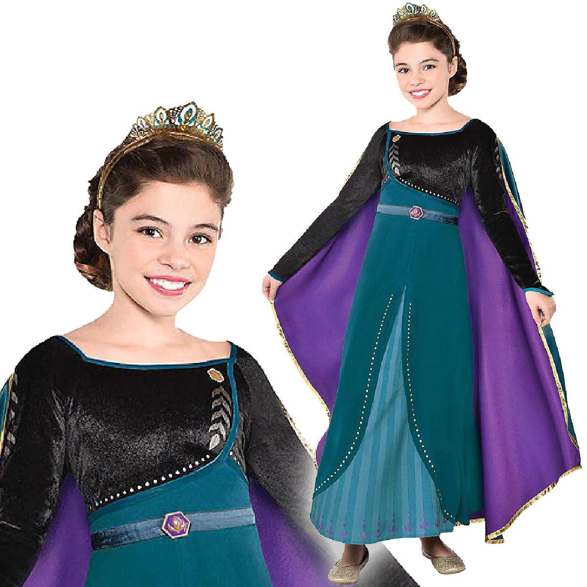 送料無料 アナと雪の女王 アナ ドレス 子供 キッズ 服 コスプレ なりきり ワンピース Frozen